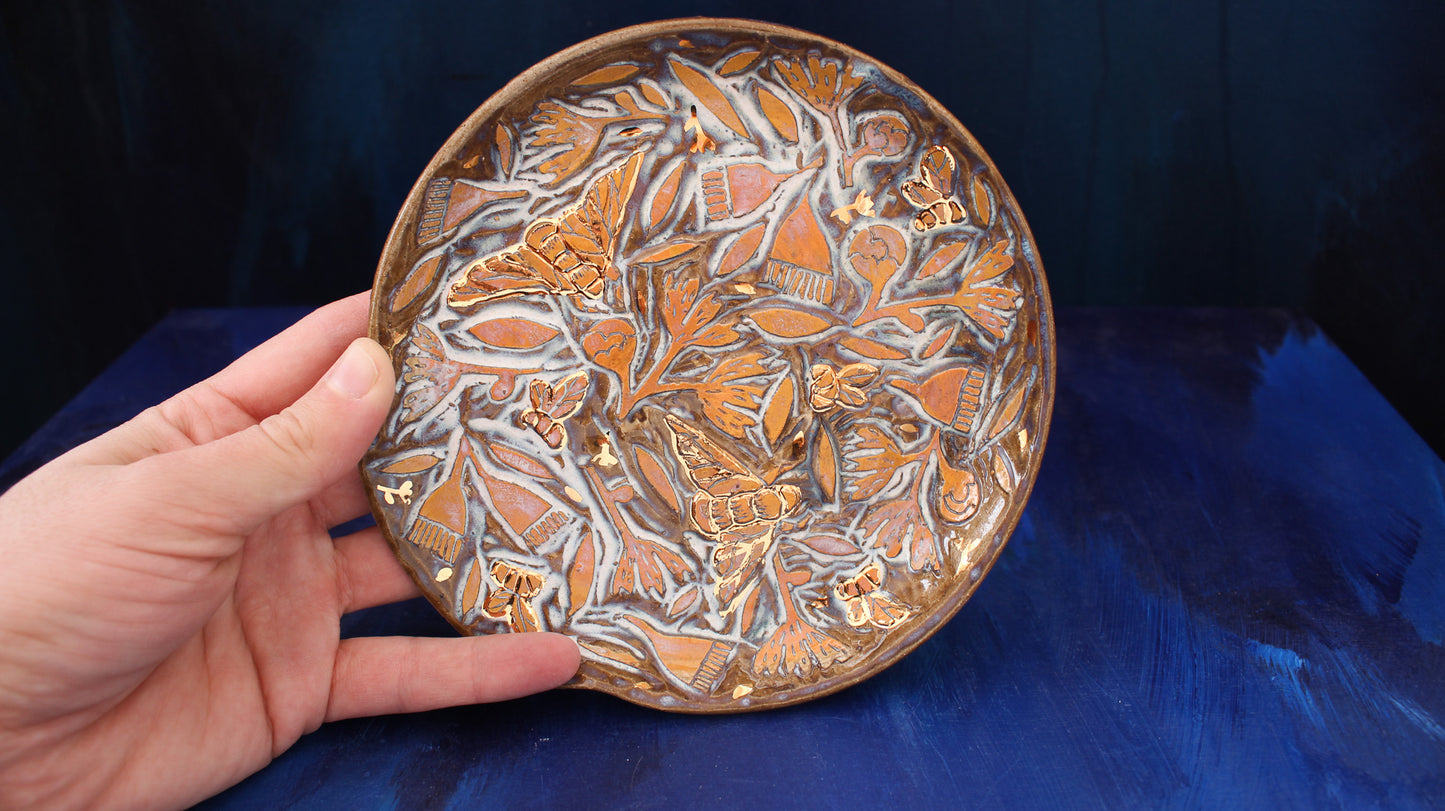 Golden Honey Bee Spoon Rest #2